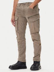 G-Star Raw Spodnie materiałowe Rovic Zip 3D D02190-E172 Beżowy Tapered Fit. Brązowe spodnie na co dzień męskie G-Star Raw, bez wzorów, z bawełny, retro. Za 539.99 zł.