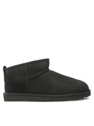 Ugg Śniegowce M Classic Ultra Mini 1137391 Czarny. Czarne buty zimowe męskie UGG, bez wzorów, ze skóry, bez obcasa, bez zapięcia. Za 769.00 zł.