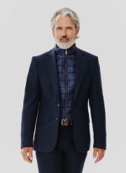 PAKO LORENTE – Granatowa marynarka męska z odpinaną podpinką. Marynarki męskie Pako Lorente, m, bez wzorów, z elastanu. Za 1,199.99 zł.