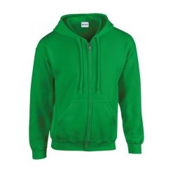 Bluza zapinana na zamek błyskawiczny Gildan Heavy Blend ®. Zielone bluzy rozpinane męskie GILDAN, m, bez wzorów, bez ramiączek, z kapturem. Za 190.50 zł.