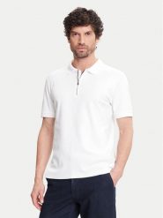 Pierre Cardin Polo C5 21455.2119 Biały Regular Fit. Białe koszulki polo męskie Pierre Cardin, l, bez wzorów, z bawełny, bez kołnierzyka, bez ramiączek. Za 259.99 zł.