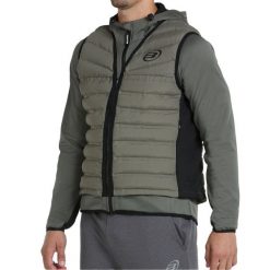 Anorack Parka Bullpadel Boque. Zielone parki męskie bullpadel, bez wzorów, bez kaptura. W wyprzedaży za 375.80 zł.