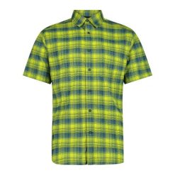 Koszula męska CMP 35S5717. Zielone koszule męskie CMP, m, bez wzorów, bez kołnierzyka, bez ramiączek. Za 241.50 zł.