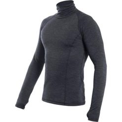 Męska koszulka z długim rękawem Baselayer Merino Bold Outdoor Roll Neck. Szare koszulki męskie z długim rękawem Sensor, m, bez wzorów, z dzianiny, sportowe, bez kołnierzyka, bez ramiączek. Za 644.85 zł.