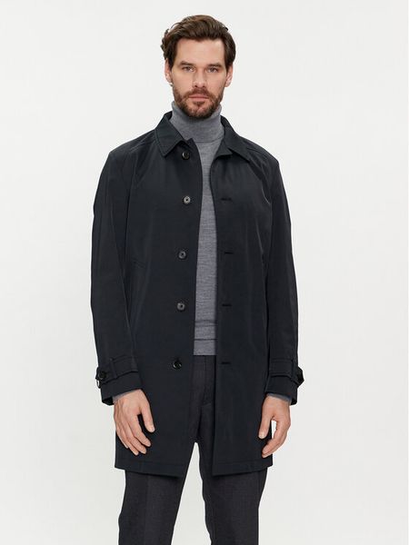 JOOP! Trencz 17 JC-230Steven 30040618 Granatowy Regular Fit. Niebieskie płaszcze męskie JOOP!, m, bez wzorów, z syntetyku, bez kaptura. Za 899.99 zł.