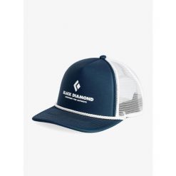 Czapka z daszkiem Black Diamond Flat Bill Trucker Hat - indigo/white. Białe czapki męskie Black Diamond, bez wzorów, sportowe. Za 159.99 zł.