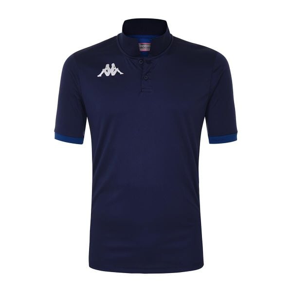 Polo Kappa Deggiano. Niebieskie koszulki polo męskie Kappa, m, bez wzorów, bez kołnierzyka, bez ramiączek. Za 203.50 zł.