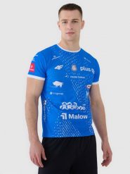 4F Koszulka meczowa replika wyjazdowa z sezonu 2024/2025 męska 4F x Ślepsk Malow Suwałki - multikolor L. T-shirty męskie 4f, l, bez wzorów, z dzianiny, bez kołnierzyka, bez ramiączek. Za 99.99 zł.