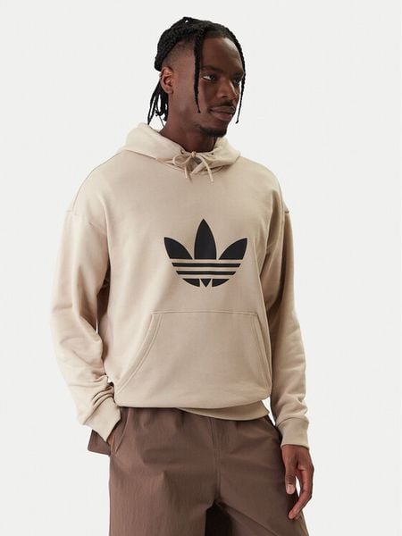 Adidas Bluza adicolor Trefoil KE0878 Beżowy Loose Fit. Brązowe bluzy nierozpinane męskie ADIDAS, m, bez wzorów, z bawełny, bez ramiączek, bez kaptura. Za 279.99 zł.