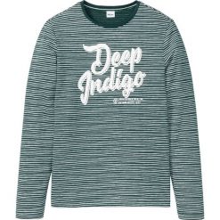 Shirt z długim rękawem i nadrukiem bonprix głęboki zielony z nadrukiem. Koszulki męskie z długim rękawem marki bonprix. Za 34.99 zł.