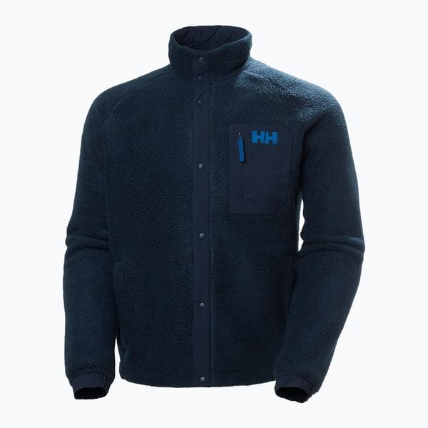 Bluza męska Helly Hansen Panorama Pile Snap. Niebieskie bluzy nierozpinane męskie Helly Hansen, m, bez wzorów, sportowe, bez ramiączek, bez kaptura. Za 449.99 zł.