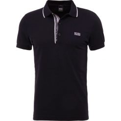 BOSS ATHLEISURE PAULE SLIM FIT Koszulka polo black. Czarne koszulki polo męskie BOSS ATHLEISURE, z bawełny, polo. Za 419.00 zł.