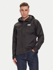 Helly Hansen Kurtka przeciwdeszczowa Seven 62047 Czarny Regular Fit. Czarne kurtki outdoor męskie Helly Hansen, l, bez wzorów, z syntetyku, bez kaptura, outdoorowe. Za 449.99 zł.