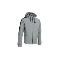 Bluza z kapturem na zamek Gym & Pilates męska. Szare bluzy z kapturem męskie Puma, l, bez wzorów, z bawełny, z kapturem. Za 149.99 zł.