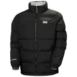 Odwracalna kurtka puchowa Helly Hansen YU23. Czarne kurtki męskie Helly Hansen, m, bez wzorów, z puchu, bez ramiączek, bez kaptura. Za 809.50 zł.