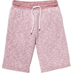 Bermudy dresowe melanż bonprix czerwony melanż. Czerwone spodnie dresowe męskie marki bonprix, melanż, z dresówki. Za 32.99 zł.