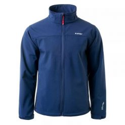 Kurtka męska Softshell Hi-Tec Lingen - granatowa, Rozmiar XXL. Brązowe kurtki męskie Hi-tec, m, bez wzorów, z materiału, bez ramiączek, bez kaptura. Za 134.99 zł.