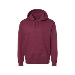Bluza Z Kapturem Dla Dorosłych Unisex Softstyle Fleece Midweight. Brązowe bluzy nierozpinane męskie GILDAN, m, bez wzorów, bez ramiączek, z kapturem. Za 97.99 zł.