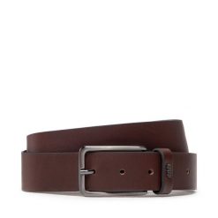Pasek Męski BOSS. Brązowe paski męskie Boss, bez wzorów. Za 399.99 zł.