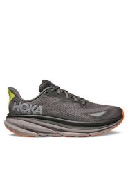 Hoka Buty do biegania Clifton 9 GTX 1141470F Szary. Szare buty do biegania męskie HOKA, bez wzorów, z materiału, bez zapięcia, do biegania. Za 639.00 zł.