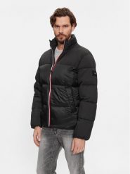 Tommy Hilfiger Kurtka zimowa Tech Stand Collar MW0MW27586 Czarny Regular Fit. Czarne kurtki męskie Tommy Hilfiger, na zimę, m, bez wzorów, z syntetyku, bez ramiączek, bez kaptura. Za 933.90 zł.