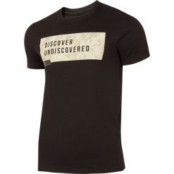 T-shirt męski TSM005 - głęboka czerń. T-shirty męskie marki 4f. Za 44.99 zł.