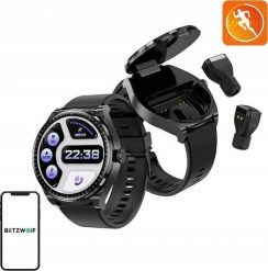 Smartwatch Blitzwolf Smartwatch BlitzWolf BW-HW1 + słuchawki TWS (czarny). Czarne zegarki smartwatch BlitzWolf. Za 245.04 zł.