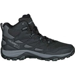 Buty trekkingowe męskie Merrell West Rim Sport Mid Gtx. Czarne buty zimowe męskie Merrell, bez wzorów, z materiału, sportowe, bez obcasa, bez zapięcia. Za 651.00 zł.