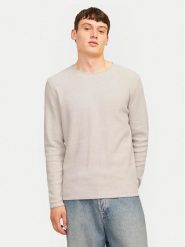 Jack & Jones Sweter Cooper 12258407 Beżowy Regular Fit. Brązowe kardigany męskie Jack & Jones, m, bez wzorów, z bawełny, bez ramiączek. Za 149.99 zł.
