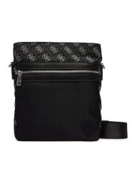 Guess Saszetka HMBENP P6123 Czarny. Czarne saszetki męskie Guess, z aplikacjami, z materiału. Za 329.99 zł.