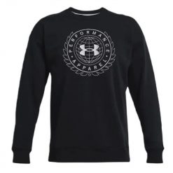 Bluza Męska Under Armour. Czarne bluzy nierozpinane męskie Under Armour, m, bez wzorów, bez ramiączek, bez kaptura. Za 338.99 zł.