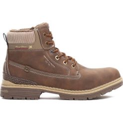 Brązowe Trapery Coldish. Brązowe buty zimowe męskie marki Born2be, na jesień, z materiału. Za 139.99 zł.