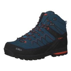 Buty trekkingowe męskie CMP Moon Mid WP. Niebieskie buty zimowe męskie CMP, bez wzorów, z gumy, sportowe, bez obcasa, bez zapięcia. Za 479.00 zł.
