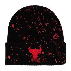 Czapka Chicago Bulls NBA Nep Hwc. Czarne czapki męskie Mitchell & Ness, na zimę, bez wzorów. Za 174.50 zł.