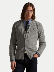 Polo Ralph Lauren Kardigan 710949808005 Szary Regular Fit. Szare kardigany męskie Polo Ralph Lauren, l, bez wzorów, z wełny, bez ramiączek. Za 959.99 zł.