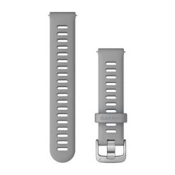 Pasek do zegarka z szybkozłączką ze srebrną klamrą Garmin 18 mm. Szare zegarki sportowe Garmin. Za 198.50 zł.