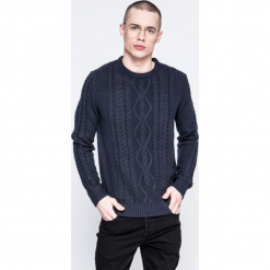 Jack & Jones - Sweter. Szare swetry męskie Jack & Jones, z dzianiny, z okrągłym kołnierzem, z krótkim rękawem. W wyprzedaży za 79.90 zł.