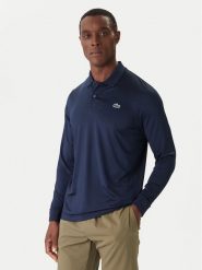 Lacoste Polo DH2615 Granatowy Regular Fit. Niebieskie koszulki polo męskie Lacoste, m, bez wzorów, z syntetyku, bez kołnierzyka, bez ramiączek. Za 599.99 zł.