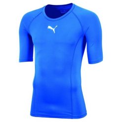 Koszulka męska Puma LIGA Baselayer SS. Białe bielizna termoaktywna męska Puma, m, bez wzorów, bez ramiączek, do piłki nożnej. Za 119.00 zł.