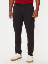 Tommy Jeans Spodnie materiałowe Austin DM0DM20750 Czarny Slim Fit. Czarne spodnie na co dzień męskie Tommy Jeans, bez wzorów, z bawełny. Za 269.99 zł.