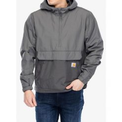 Kurtka przeciwwiatrowa męska Carhartt Lightweight Packable Anorak. Szare kurtki softshell męskie Carhartt, m, bez wzorów, z softshellu, bez kaptura, trekkingowe. Za 382.99 zł.