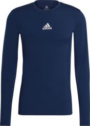 Adidas Koszulka adidas TECHFIT LS TOP GU7338 GU7338 granatowy XL. Niebieskie bielizna termoaktywna męska ADIDAS, m, bez wzorów, bez ramiączek, techfit (adidas). Za 116.99 zł.