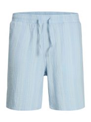 Jack & Jones Szorty materiałowe Jaiden 12274758 Błękitny Relaxed Fit. Niebieskie szorty męskie Jack & Jones, bez wzorów, z bawełny. Za 59.99 zł.