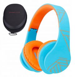 PowerLocus P2 Kids Headphones blue/orange. Niebieskie słuchawki bluetooth PowerLocus. Za 113.20 zł.