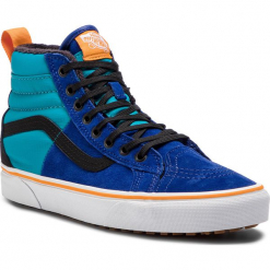 Sneakersy VANS - SK8-Hi 46 Mte Dx VN0A3DQ5UQ51 (Mte) Mazarine Blue/Ename. Niebieskie buty sportowe na co dzień męskie Vans, z gumy. W wyprzedaży za 339.00 zł.