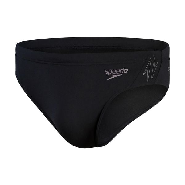 Slipy kąpielowe męskie Speedo Hyper Boom Splice Brief. Czarne kąpielówki męskie SPEEDO, m, bez wzorów. Za 73.99 zł.