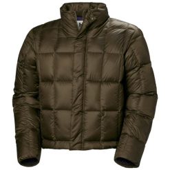Kurtka puchowa Helly Hansen Arc Down. Brązowe kurtki męskie Helly Hansen, m, bez wzorów, z puchu, bez ramiączek, bez kaptura. W wyprzedaży za 1,546.50 zł.