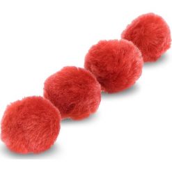 Pompony do sznurowadeł INUIKII - Pom Pom 11111-2 Red. Czerwone piżamy męskie Inuikii, bez wzorów, ze skóry, bez kołnierzyka, bez ramiączek. Za 139.00 zł.