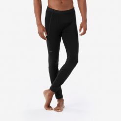 Legginsy trekkingowe męskie Forclaz MT500 merino. Czarne legginsy męskie FORCLAZ, l, bez wzorów, z dzianiny, trekkingowe. Za 179.99 zł.