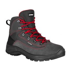 Buty trekkingowe Alpinus Brahmatal dla dorosłych High Active. Czerwone buty trekkingowe męskie Alpinus, bez wzorów, sportowe, bez obcasa, bez zapięcia. Za 389.00 zł.